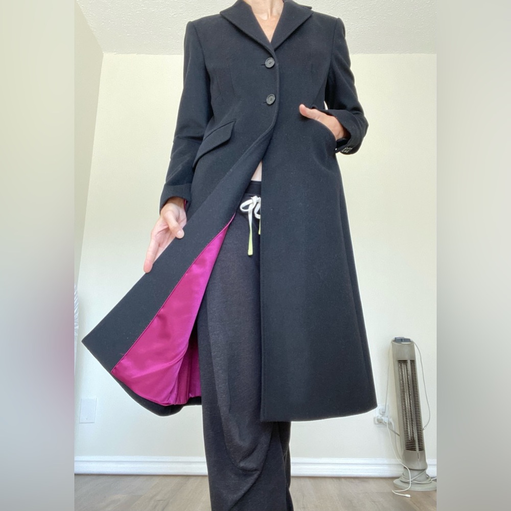 Ann Taylor Long Black Wool Coat (Worn Just Once!)